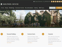 Tablet Screenshot of maunselhouse.co.uk